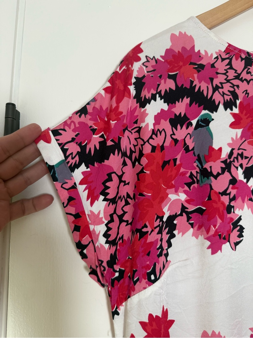 Boden Ivy Dress Bright Colorful Floral Birds Cap Sleeve Romantic Garden Party 12 - Picture 4 of 11